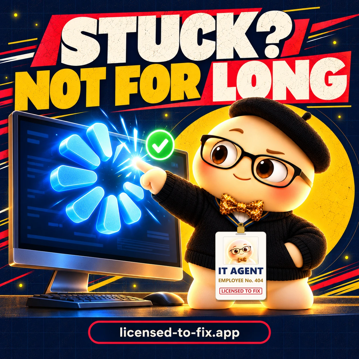 Agent 404 stopping a loading spinner: Stuck? Not for long